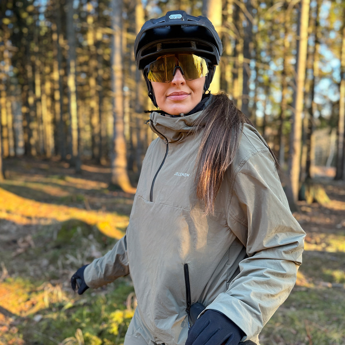 Half-zipped Hooded Jacket