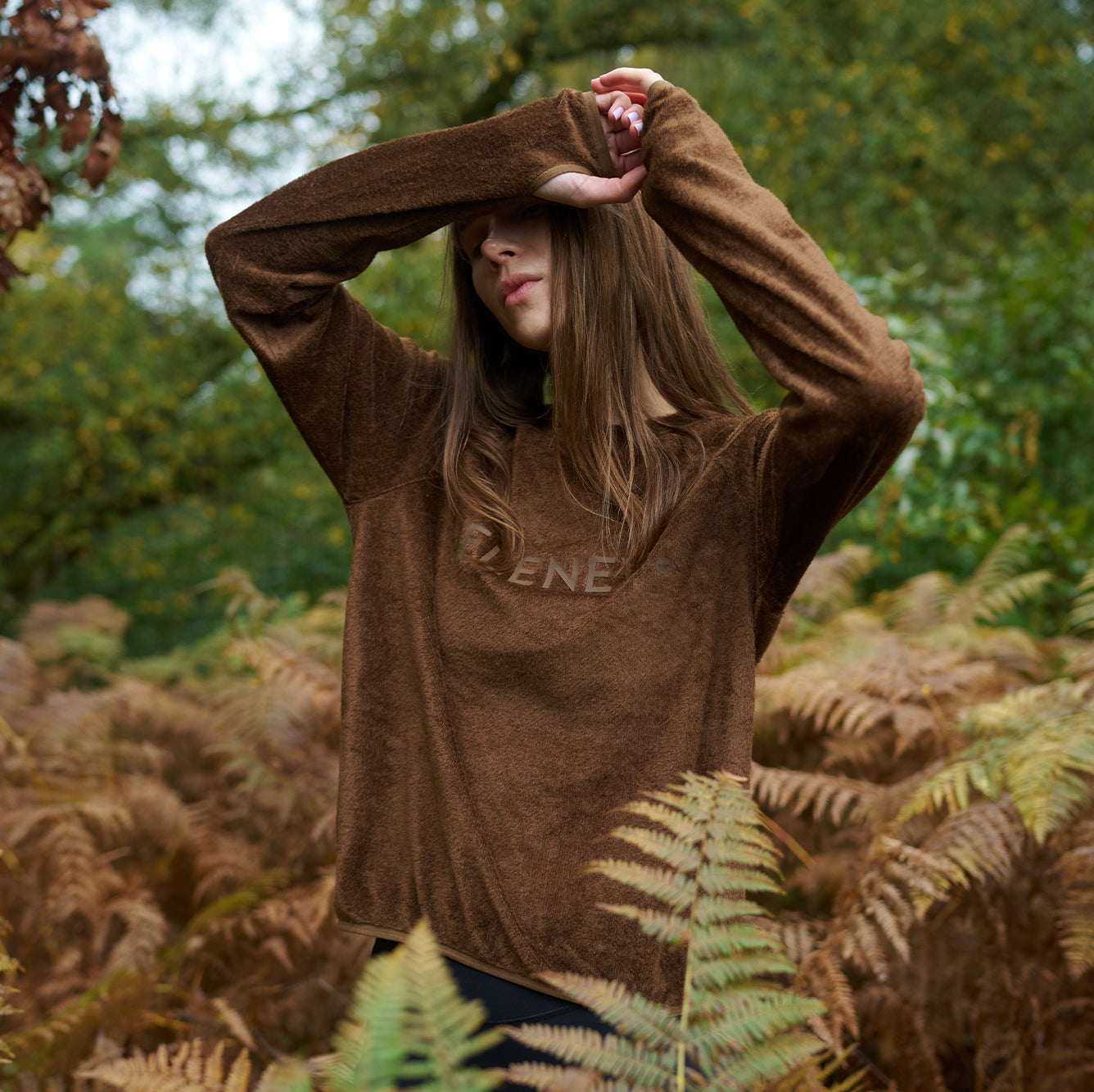 Brushed Long Sleeve Logo T-shirt