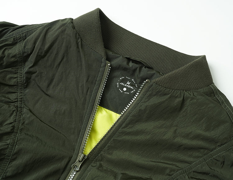 Metallic Bomber Jacket