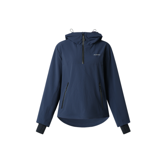 Half-zipped Hooded Jacket