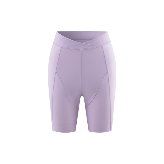 Seamless Cross Waist Cycling Shorts