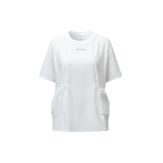 LD Cinched Waist Pocket Tee