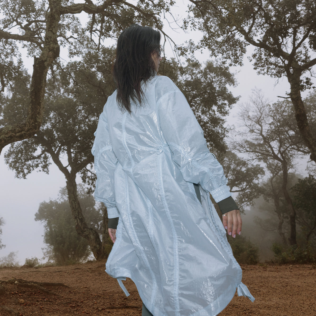 Detachable Water-repellent Long Jacket
