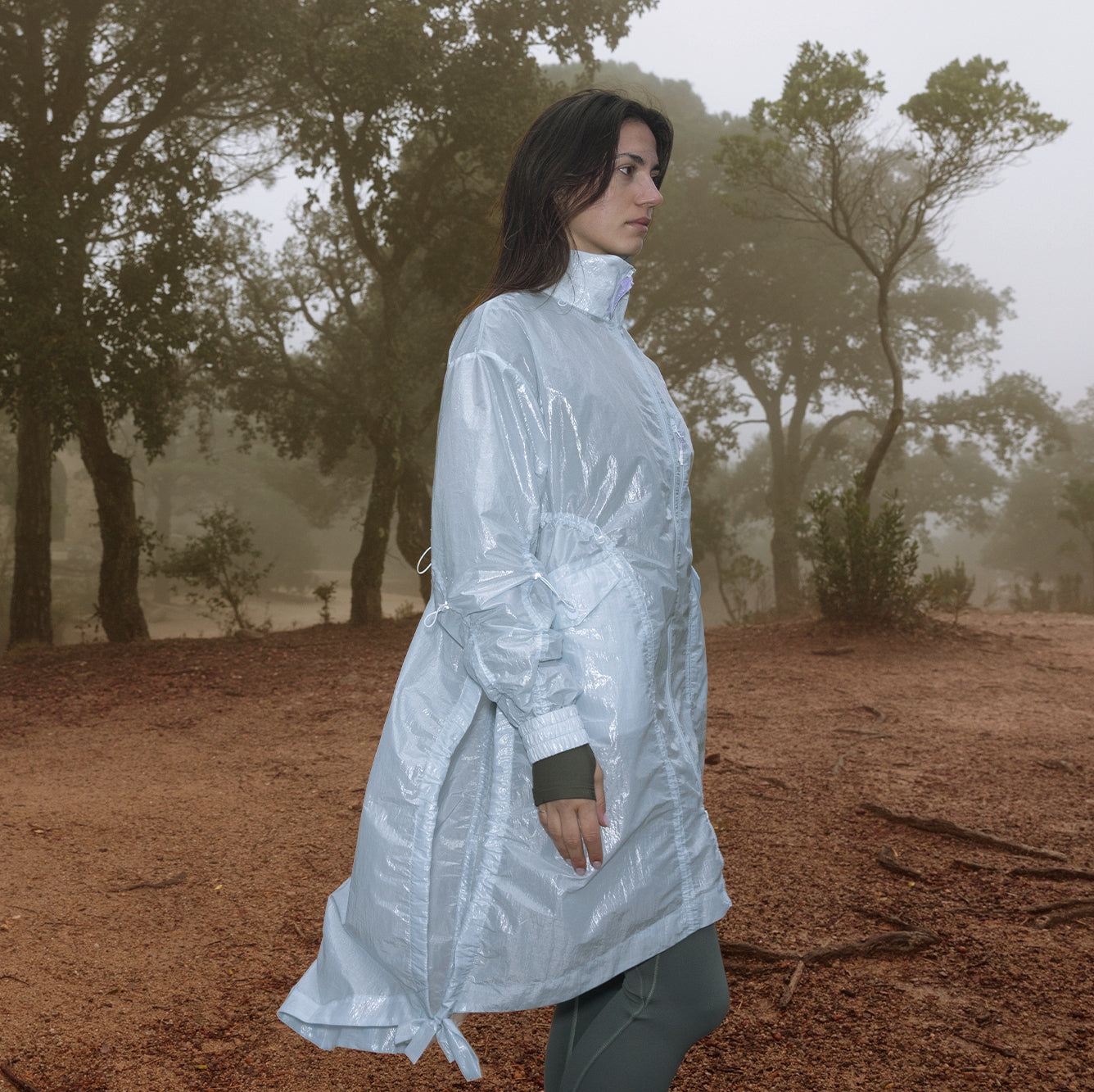 Detachable Water-repellent Long Jacket