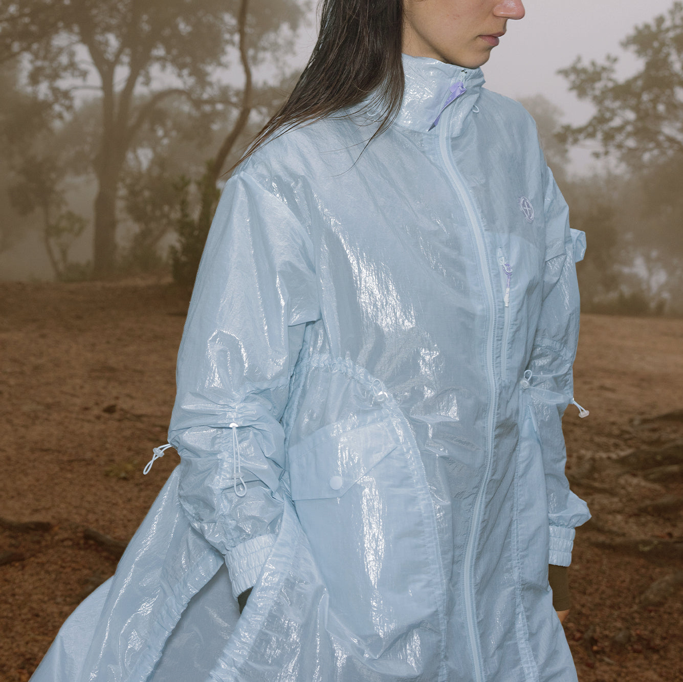Detachable Water-repellent Long Jacket