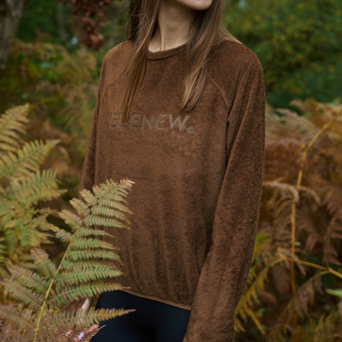 Brushed Long Sleeve Logo T-shirt