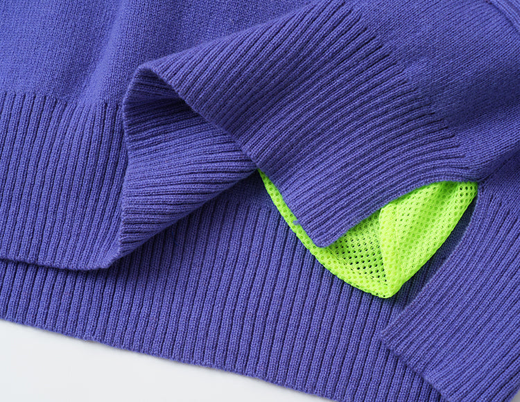 Vintage Knit Half-zip Sweatshirt