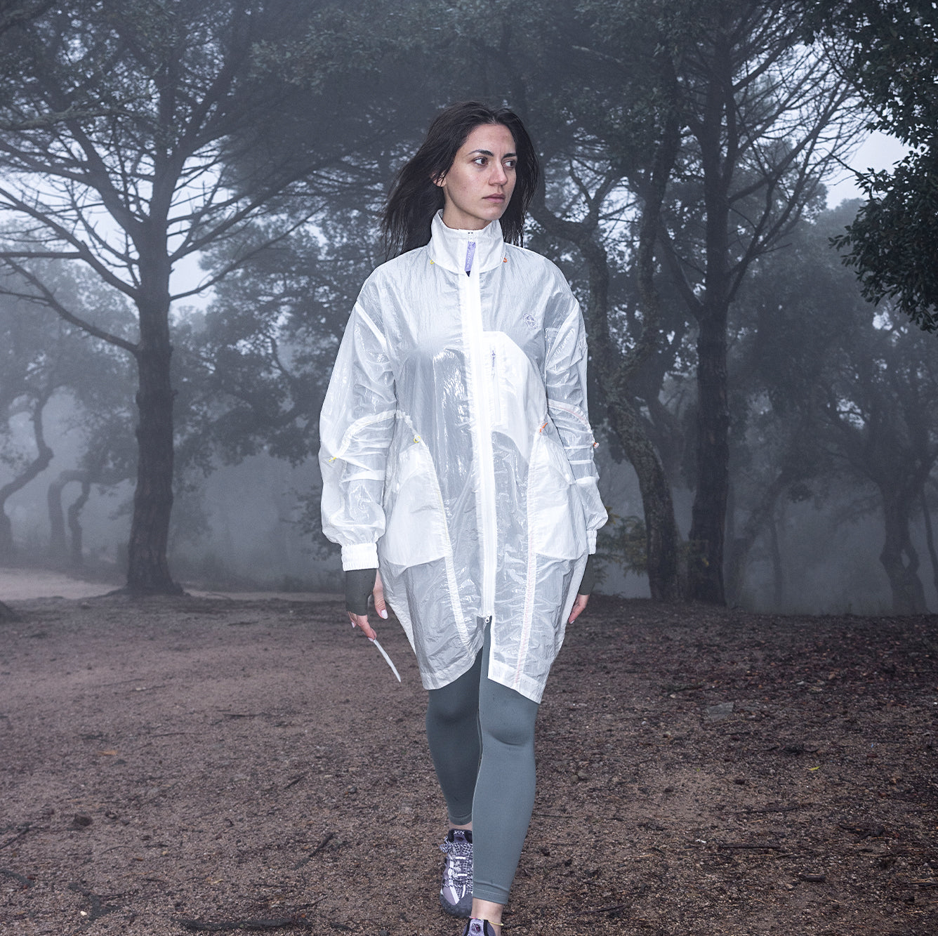 Detachable Water-repellent Long Jacket