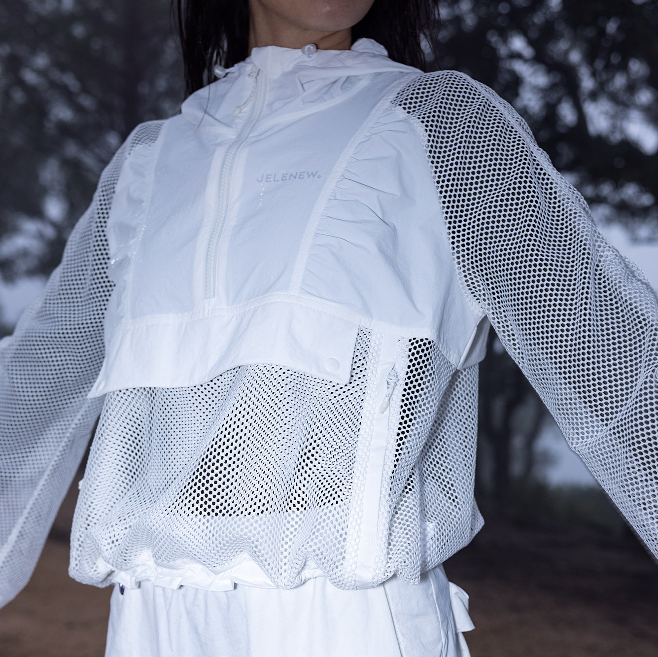 Active Hooded Half-Zip Jacket