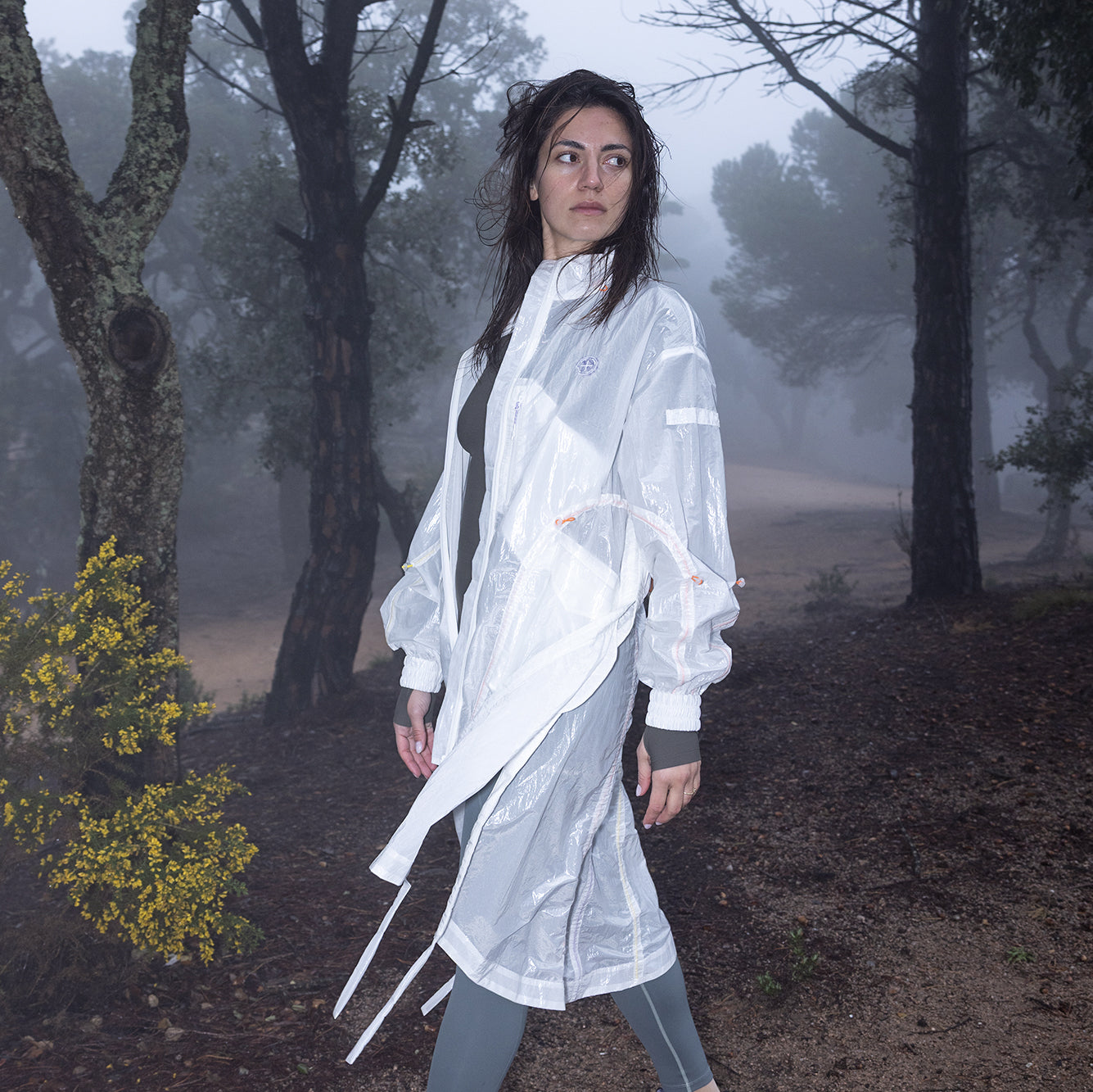 Detachable Water-repellent Long Jacket