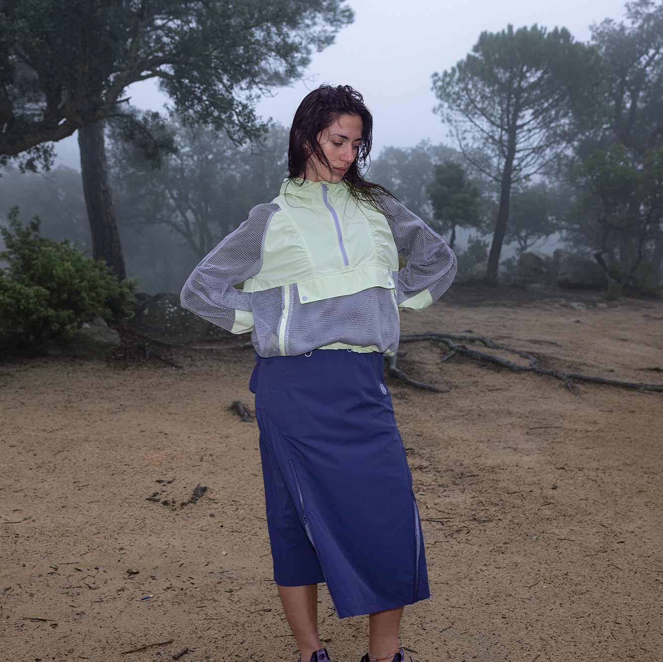 Active Hooded Half-Zip Jacket