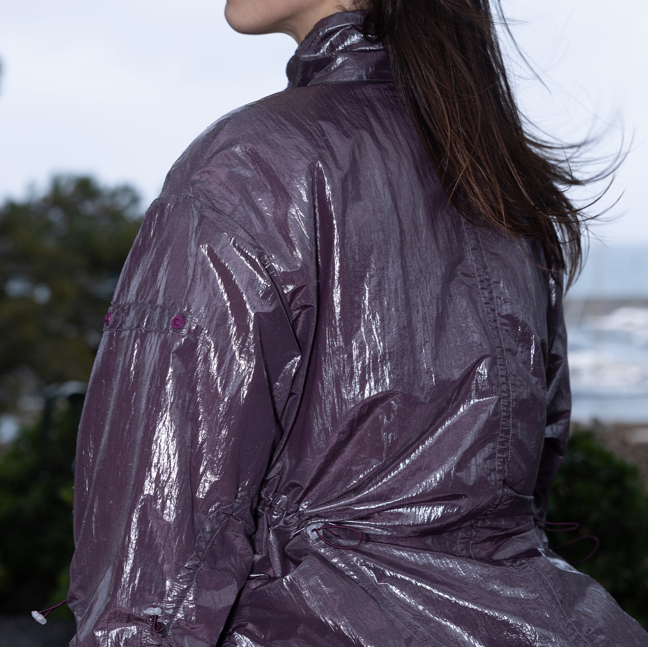 Detachable Water-repellent Long Jacket