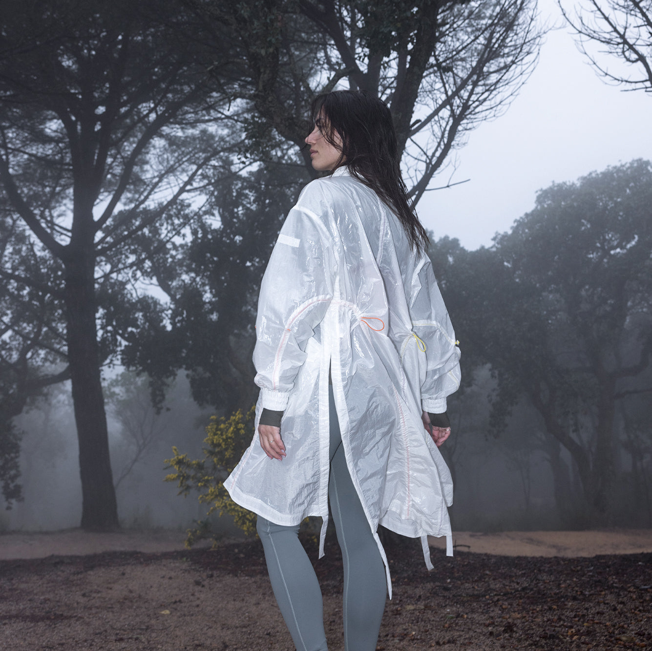 Detachable Water-repellent Long Jacket