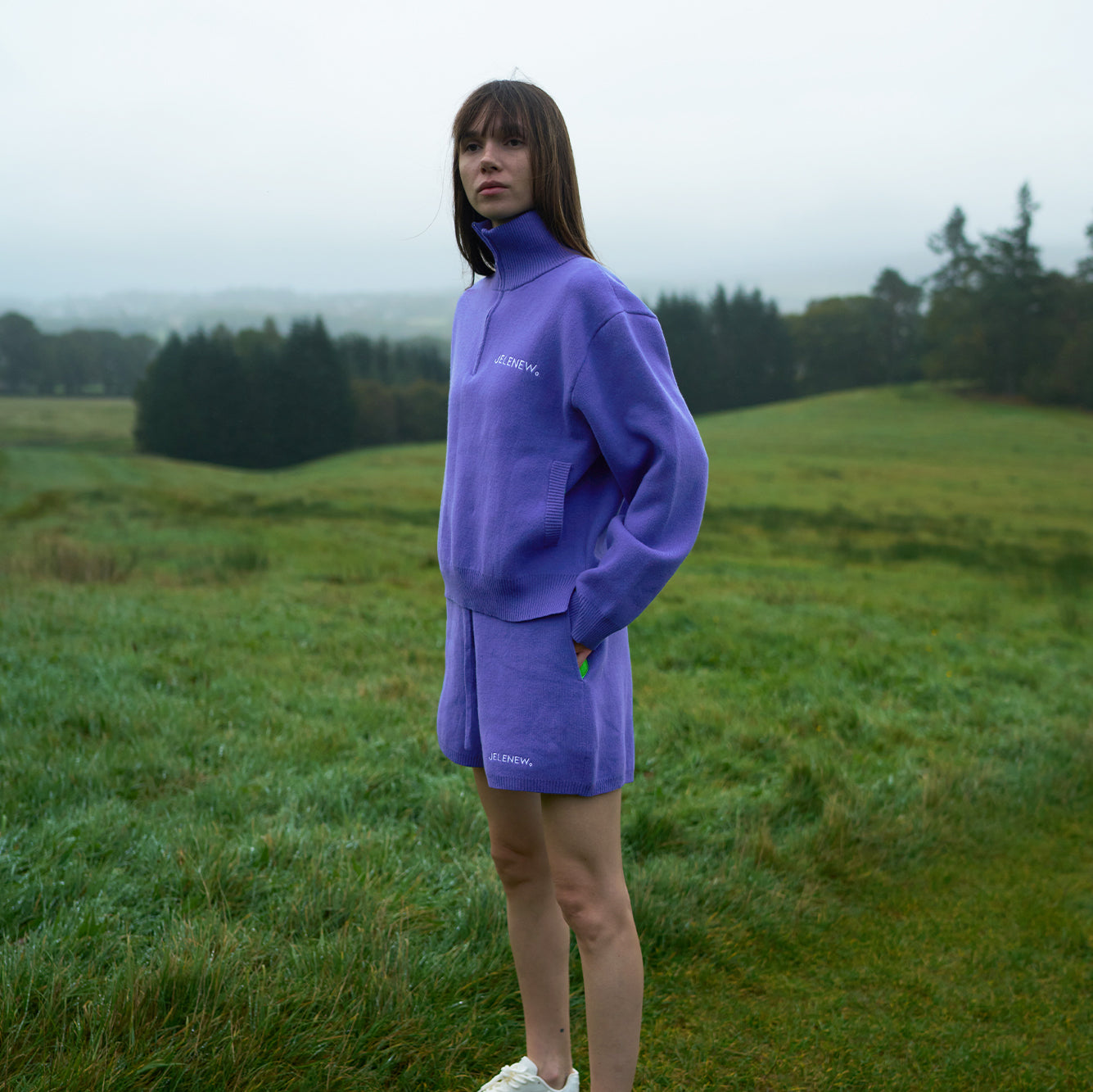 Vintage Knit Half-zip Sweatshirt