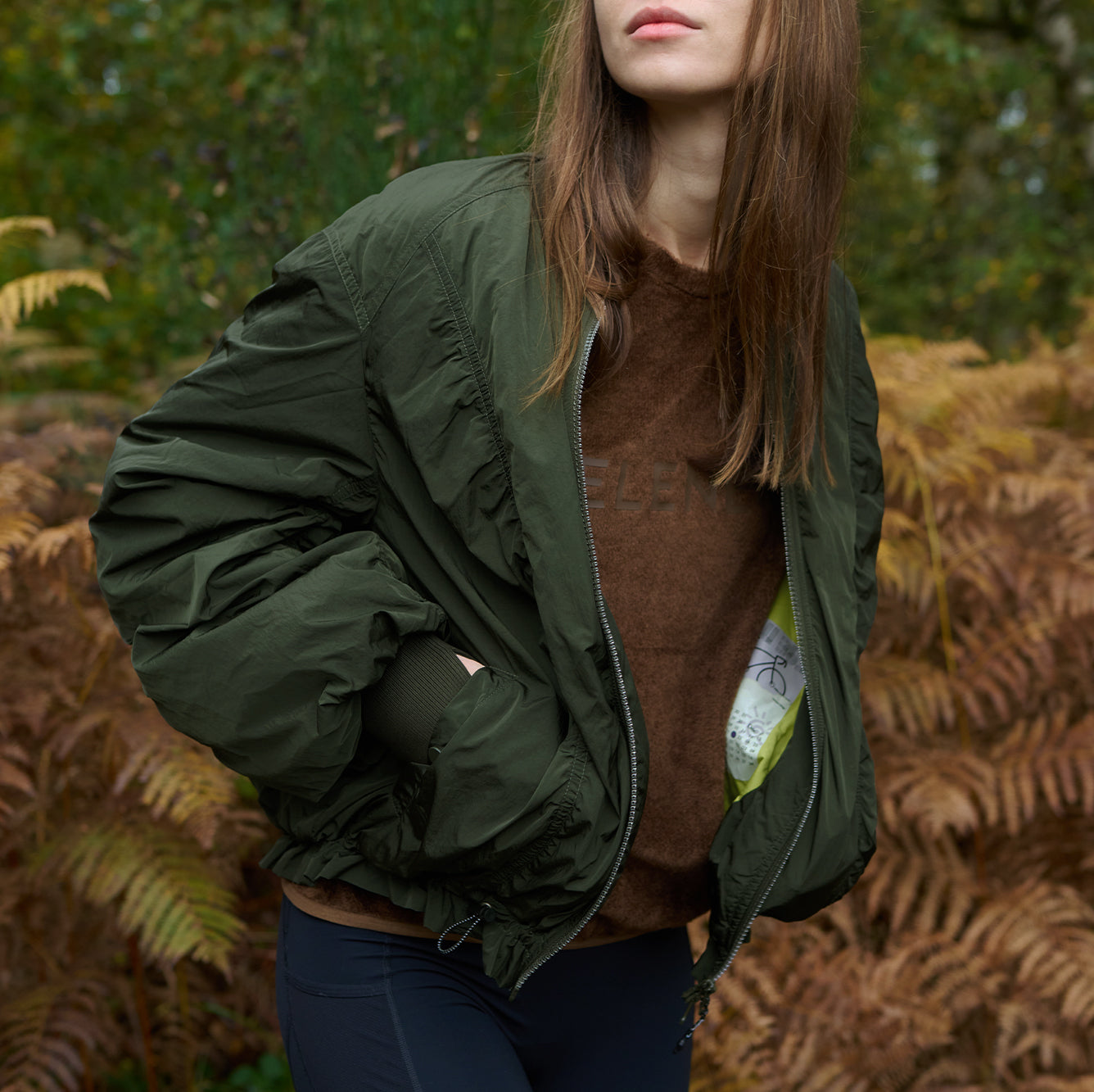 Metallic Bomber Jacket