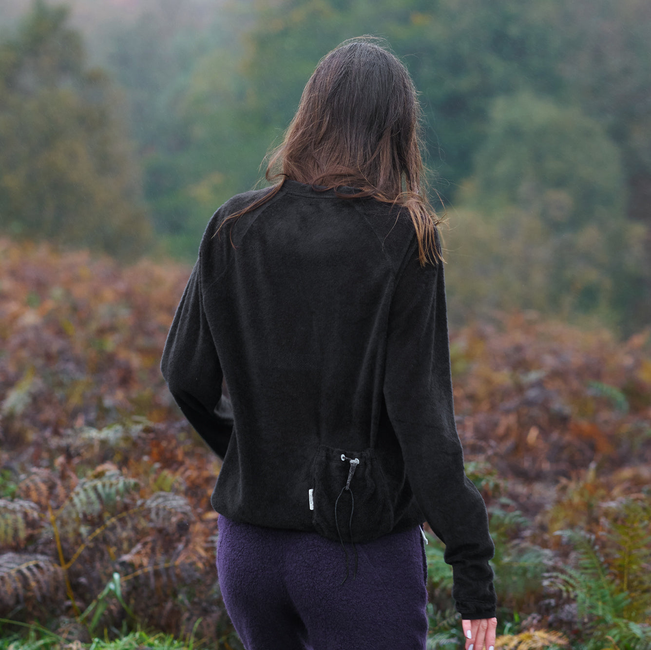 Brushed Long Sleeve Logo T-shirt