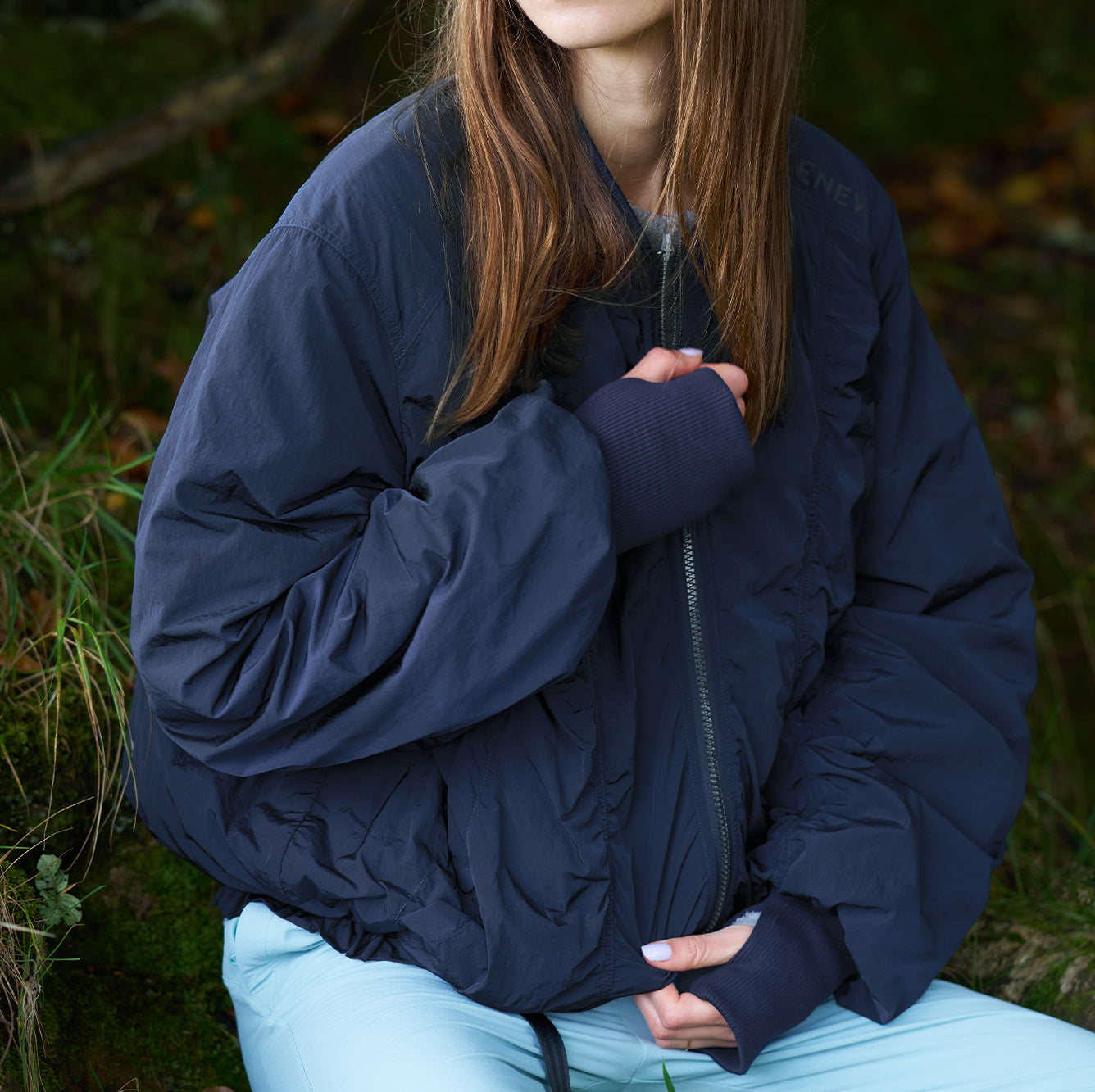 Metallic Bomber Jacket