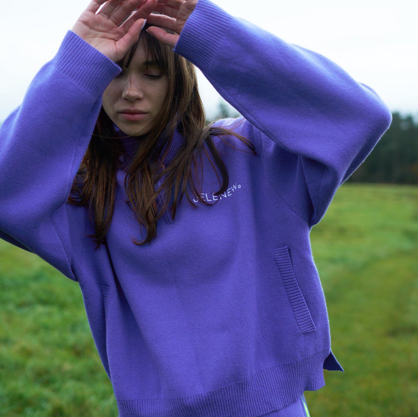 Vintage Knit Half-zip Sweatshirt