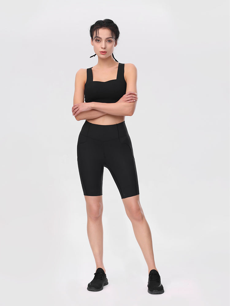SOMAtique High-rise Shorts 8'' with Side Pockets (unpadded)
