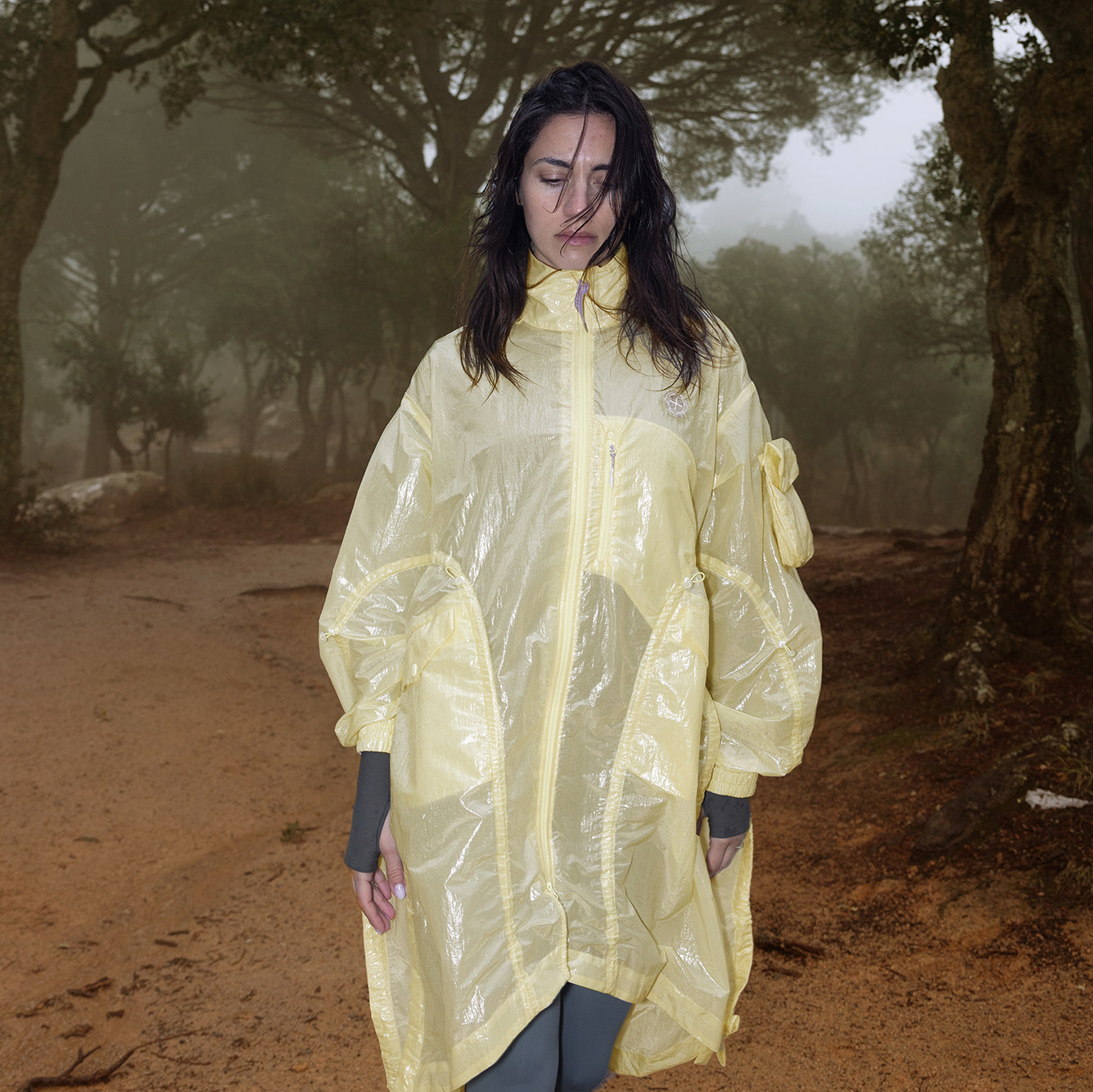 Detachable Water-repellent Long Jacket
