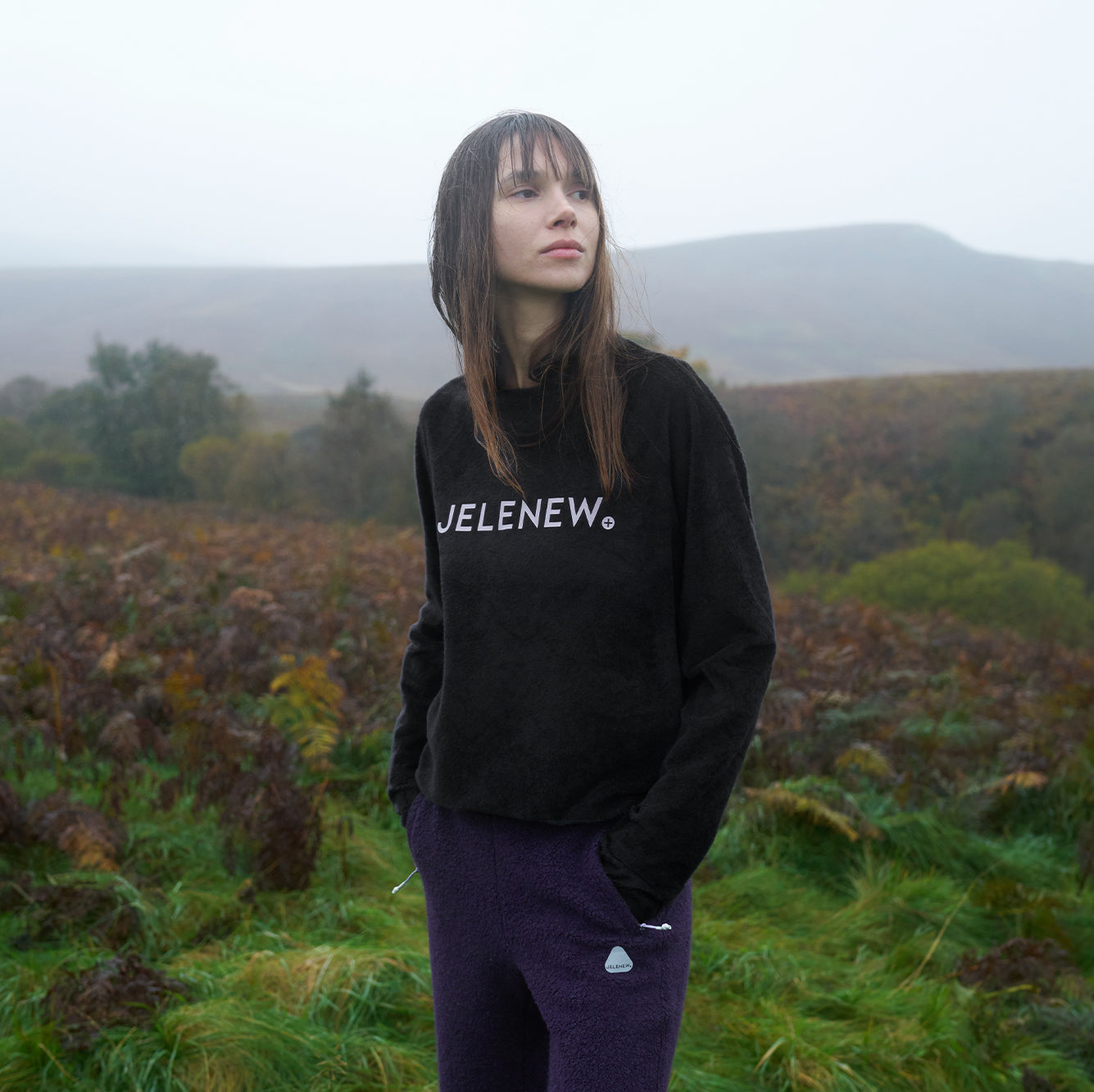 Brushed Long Sleeve Logo T-shirt