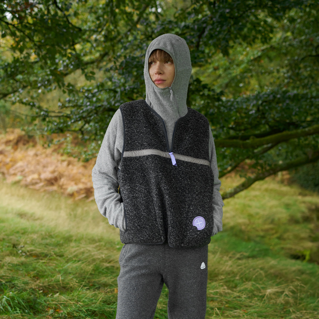 Thermal Wool-Blend Fleece Vest