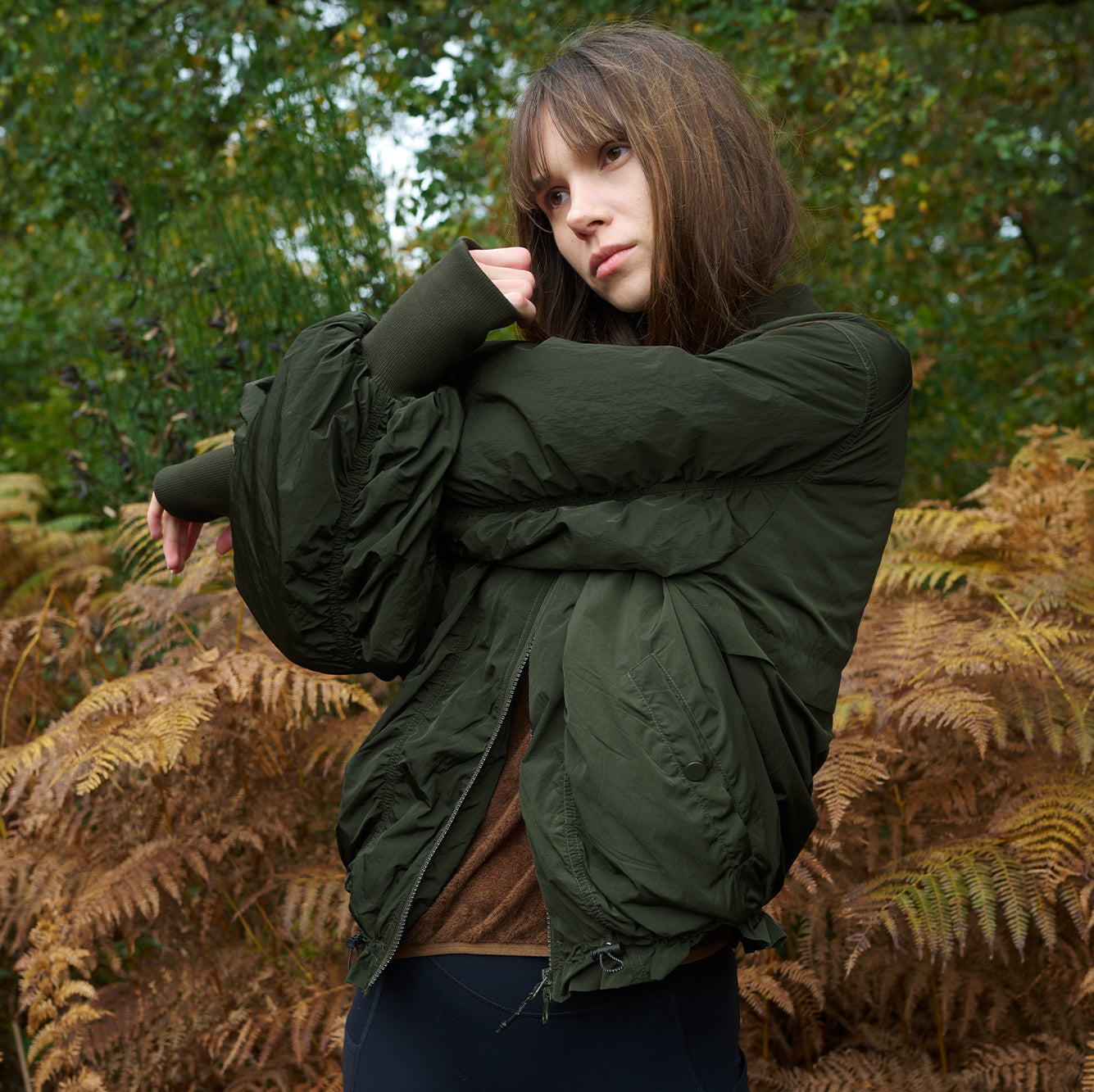 Metallic Bomber Jacket