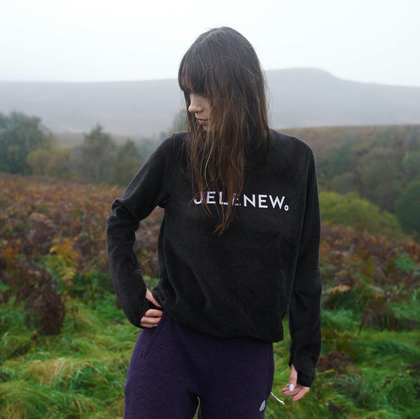 Brushed Long Sleeve Logo T-shirt