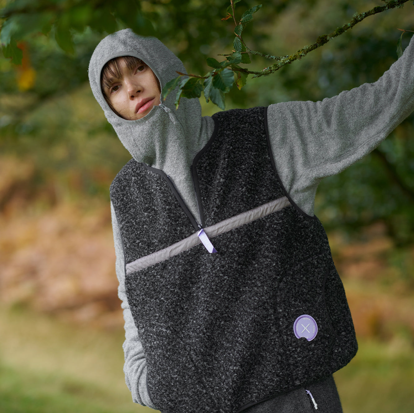 Thermal Wool-Blend Fleece Vest