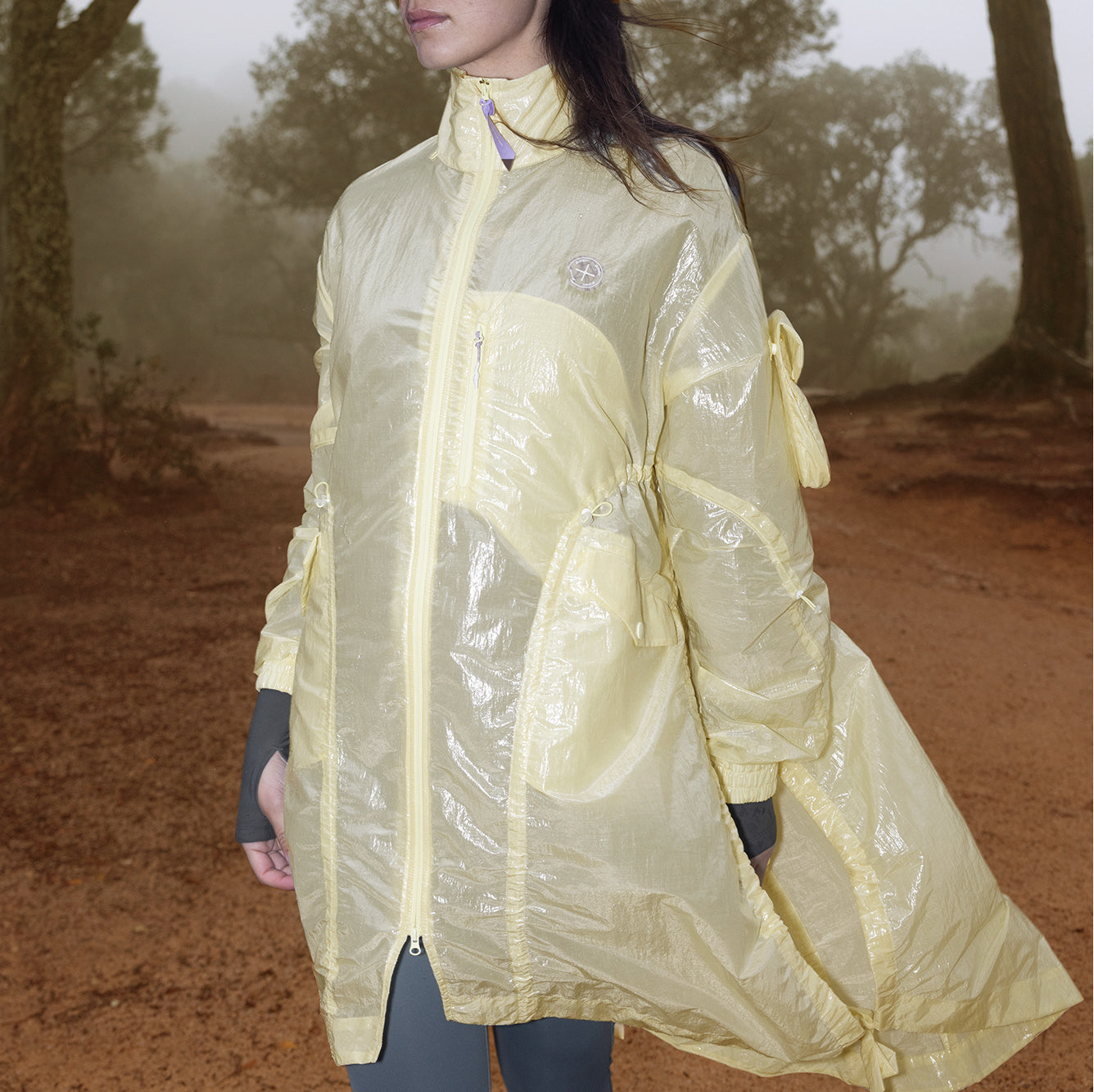 Detachable Water-repellent Long Jacket