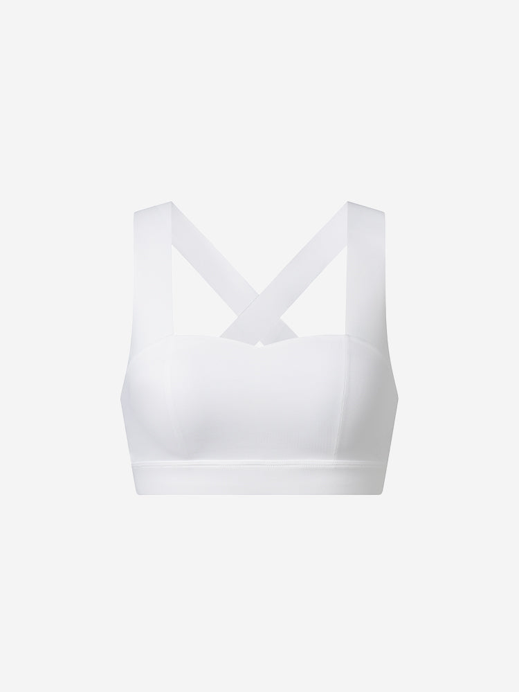 womens white sports bra