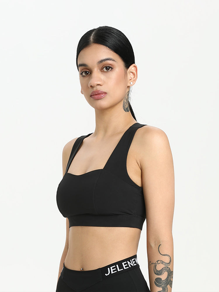 black sport bra 