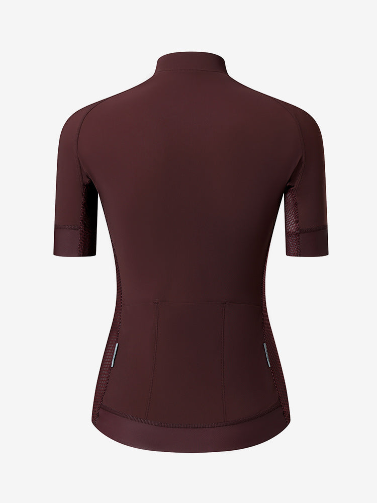 red cycling jersey for women